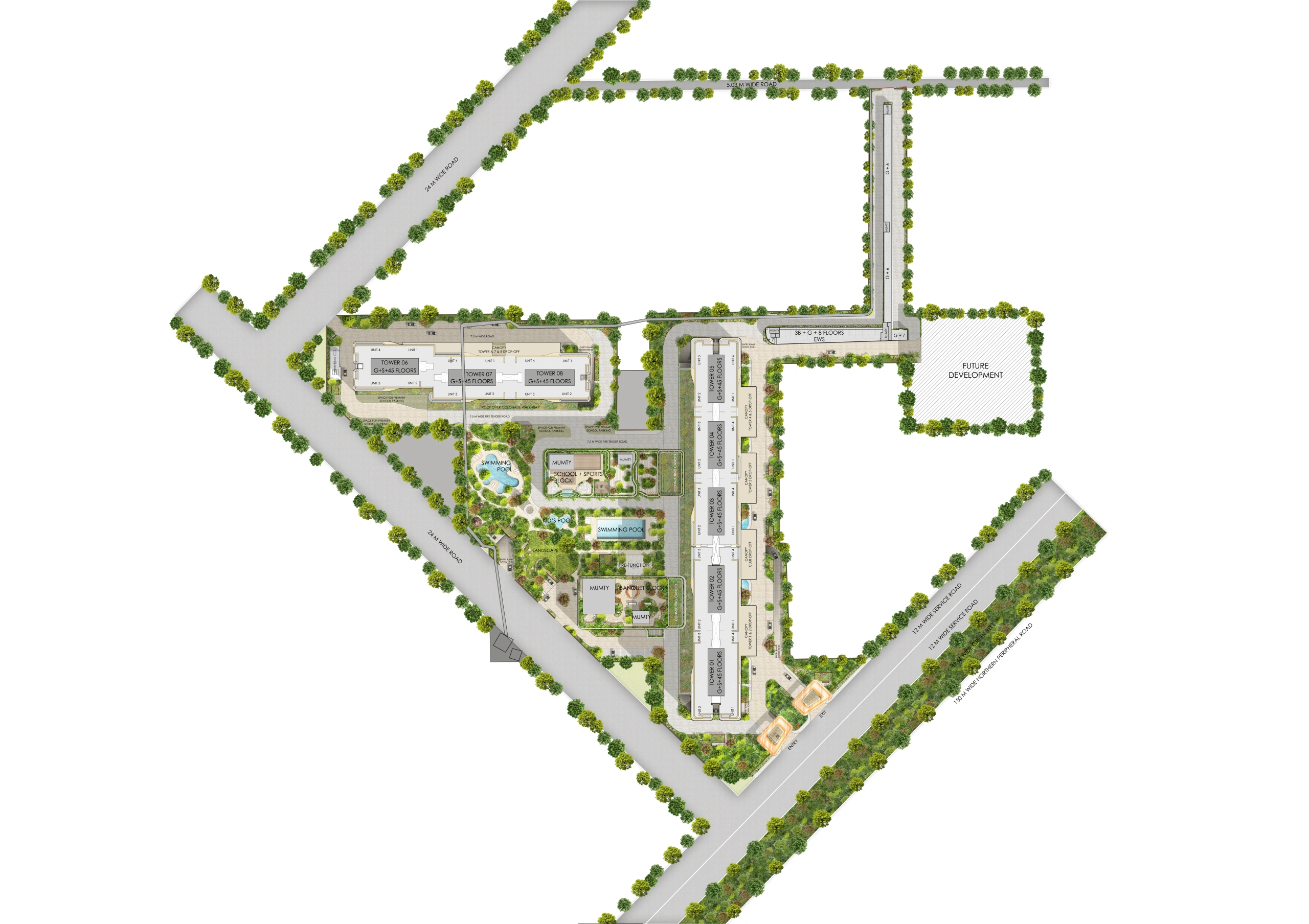 BPTP GAIA Residency — Master Plan & Location, Sector 102 Gurugram