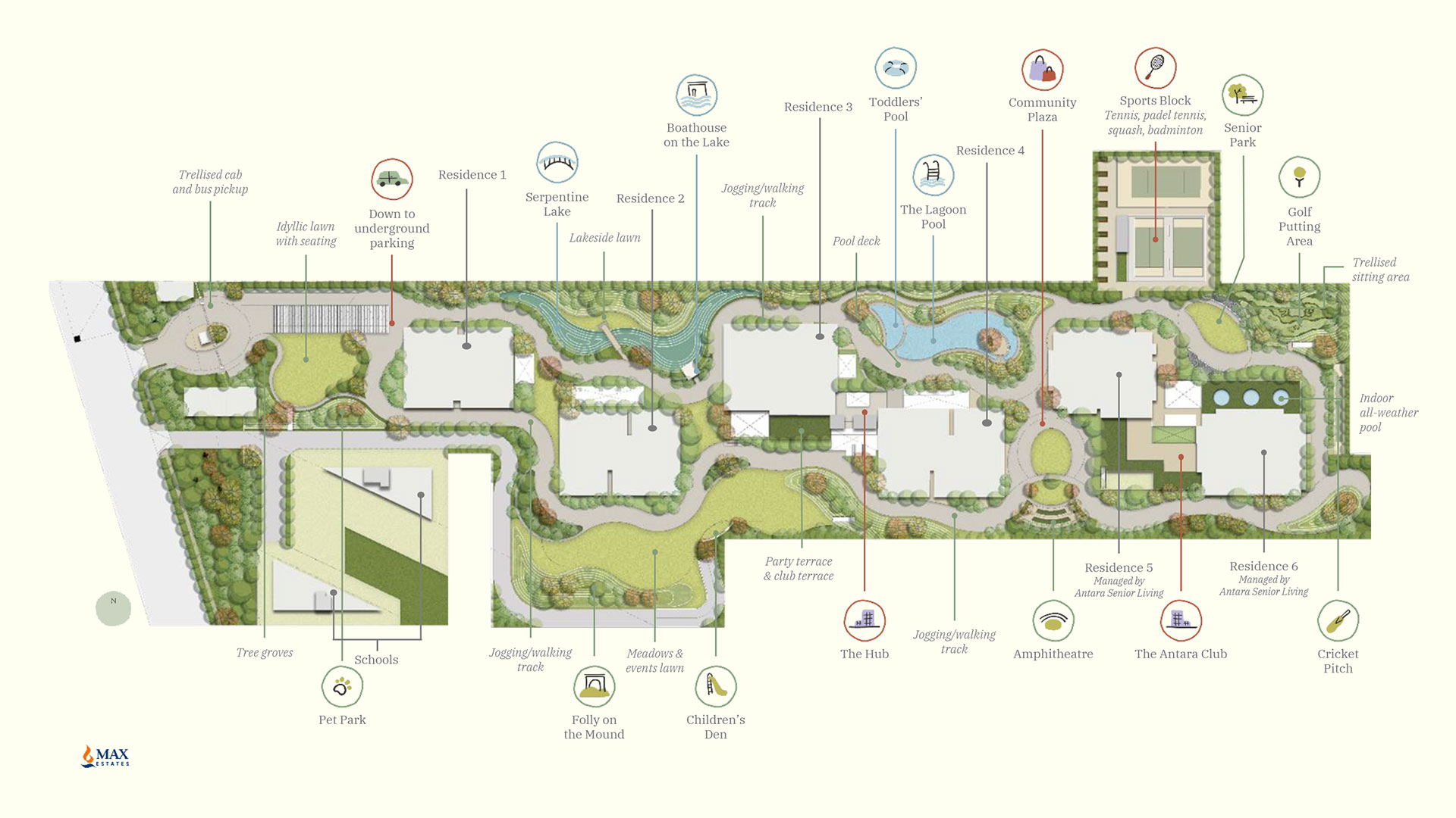 Max Estate 360 master plan Sector 36A Dwarka Expressway Gurugram