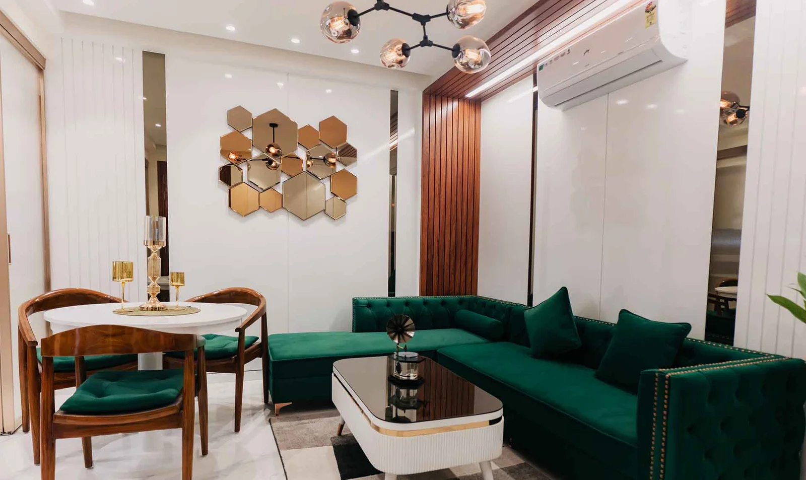 The Rising Palm Floors — Interior View